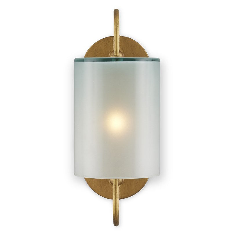 Currey And Company Glacier Brass Wall Sconce