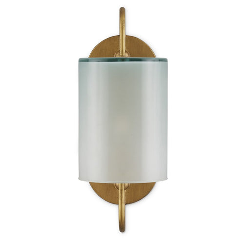 Currey And Company Glacier Brass Wall Sconce