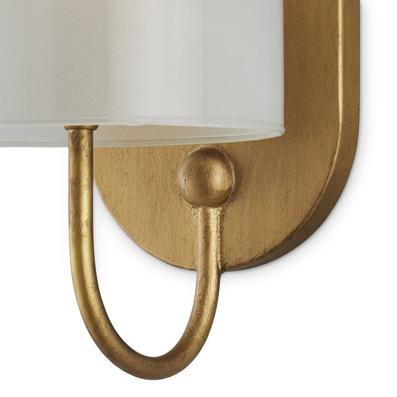 Currey And Company Glacier Brass Wall Sconce