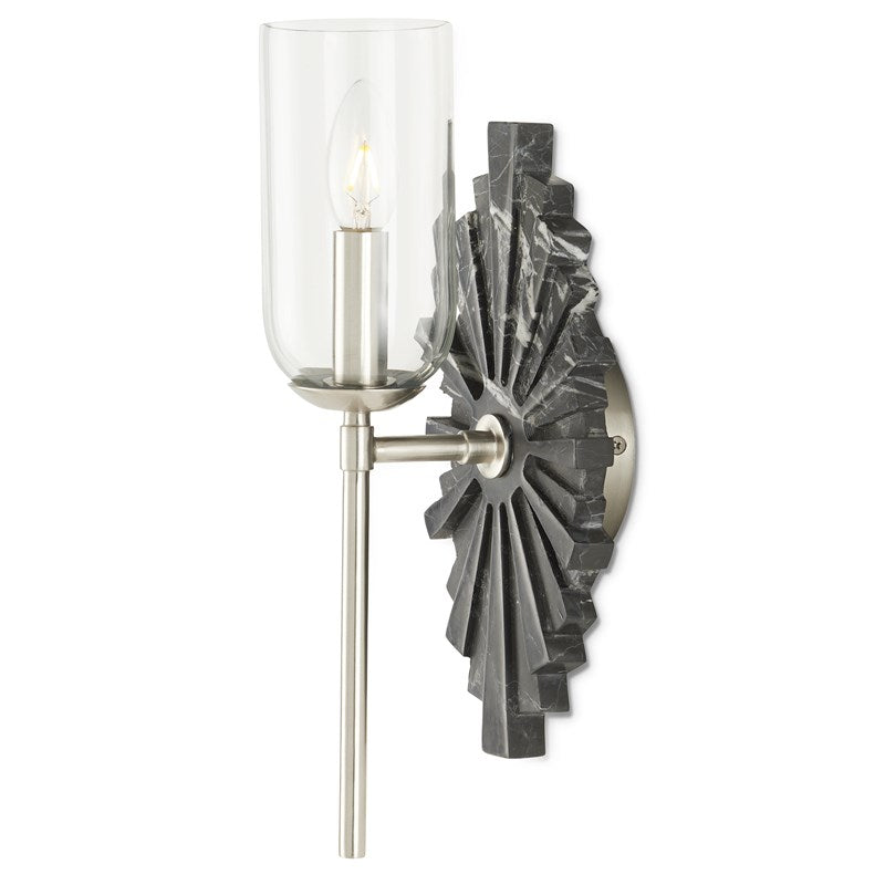 Currey And Company Benthos Black Wall Sconce