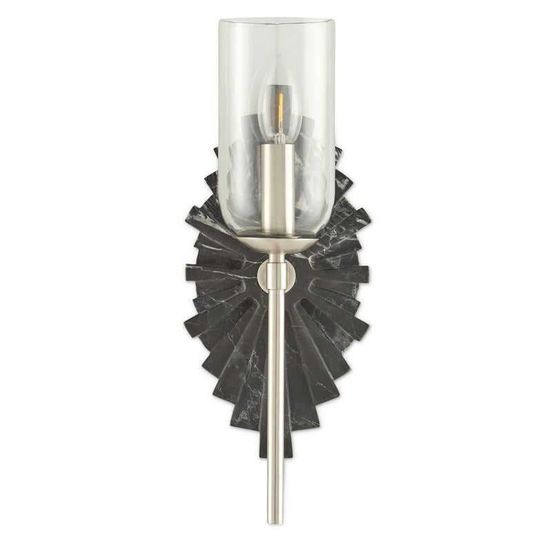 Currey And Company Benthos Black Wall Sconce