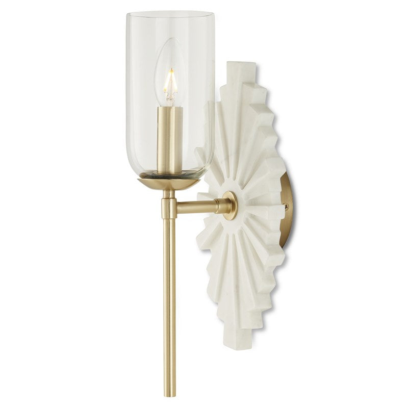 Currey And Company Benthos White Wall Sconce