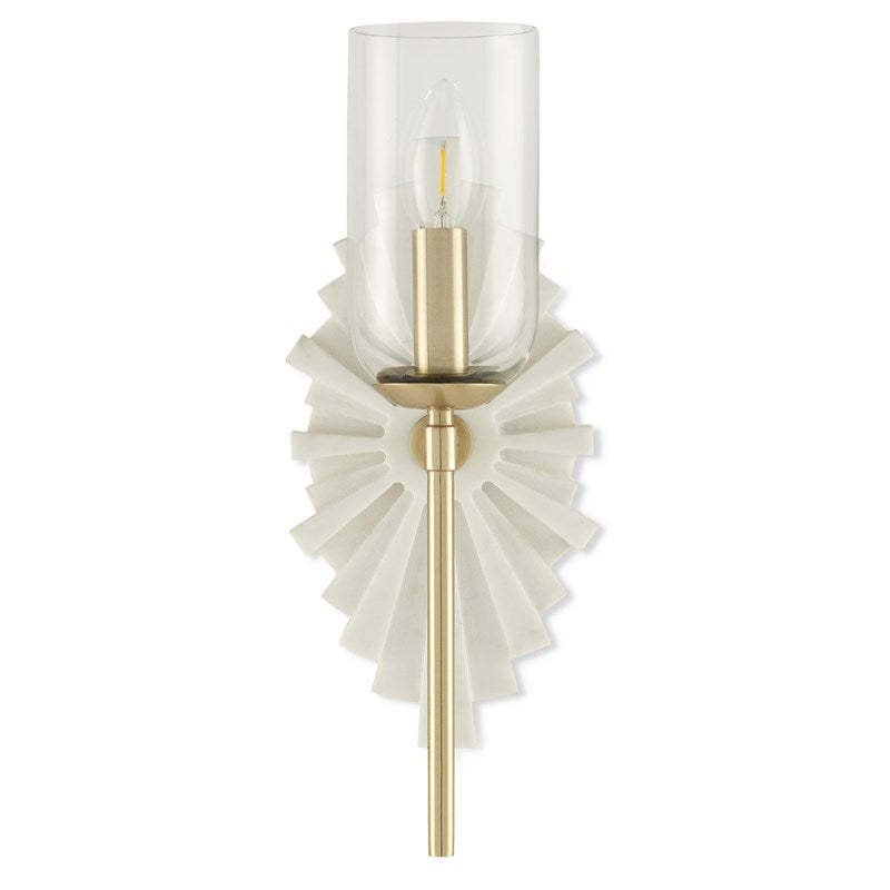 Currey And Company Benthos White Wall Sconce