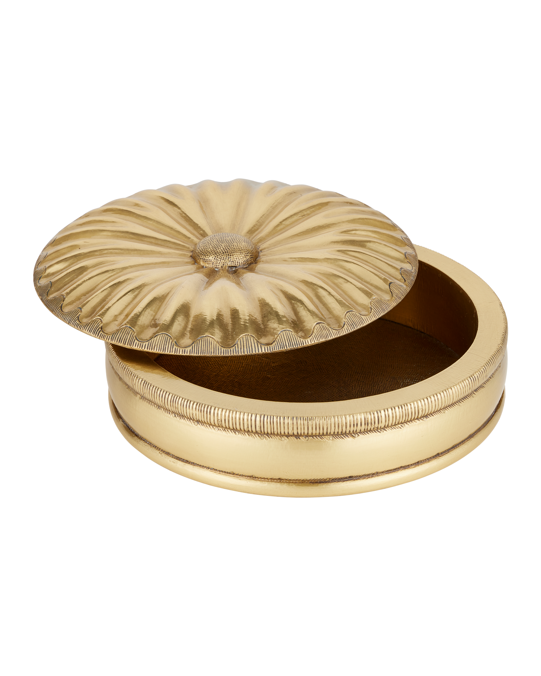 Currey & Company Pulsante Brass Box