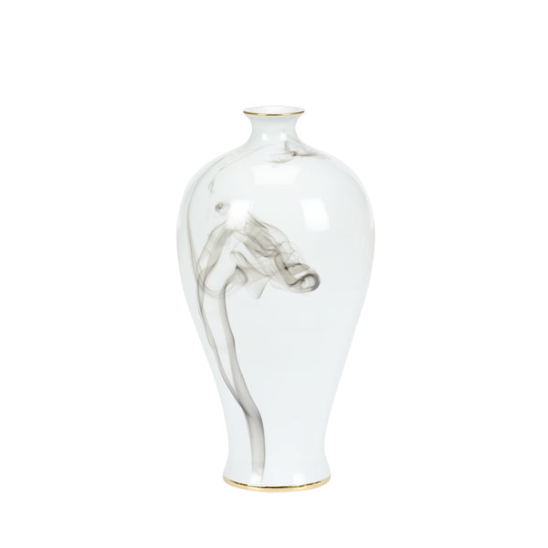 Wildwood White Cinder And Smoke Vase (Med)