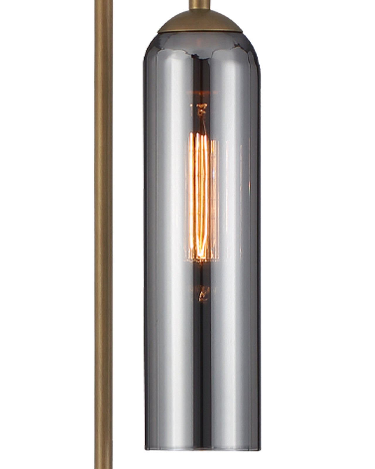 Currey & Company Severn Smoke Glass Floor Lamp
