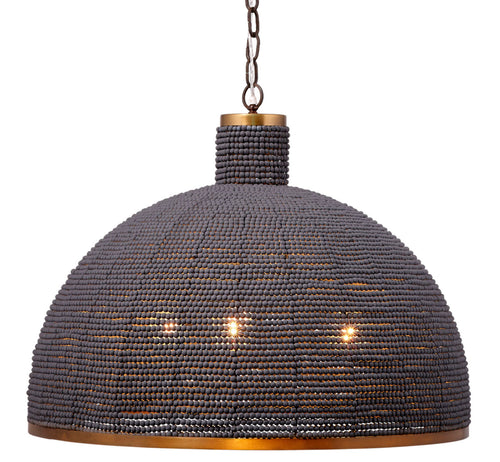 Jamie Young Big Sur 1 Light Beaded Chandelier, Slate Blue