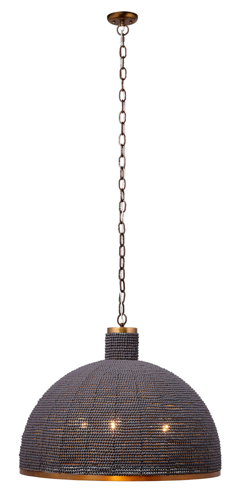 Jamie Young Big Sur 1 Light Beaded Chandelier, Slate Blue