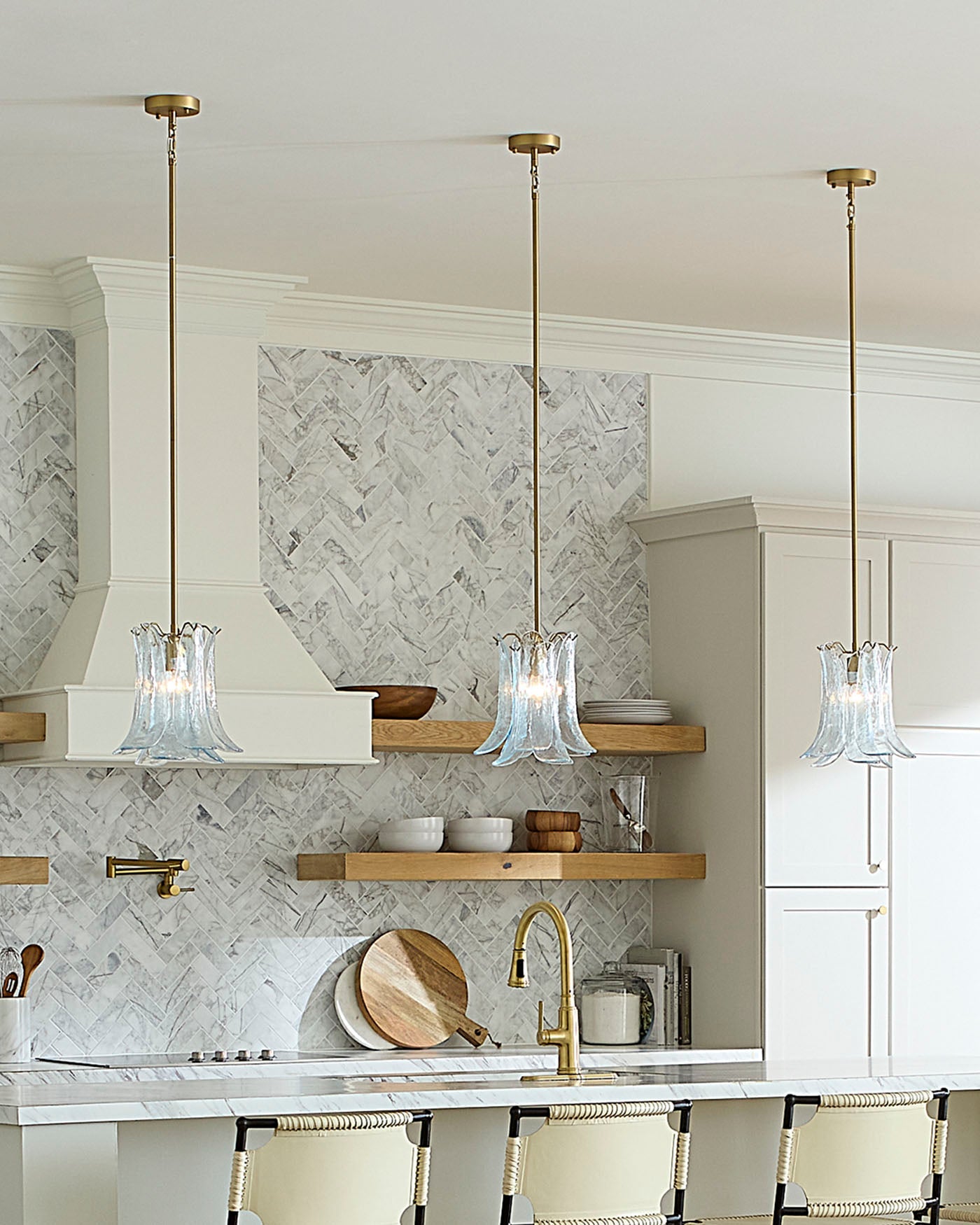 Jamie Young Cala 1 Light Blown Glass Pendant