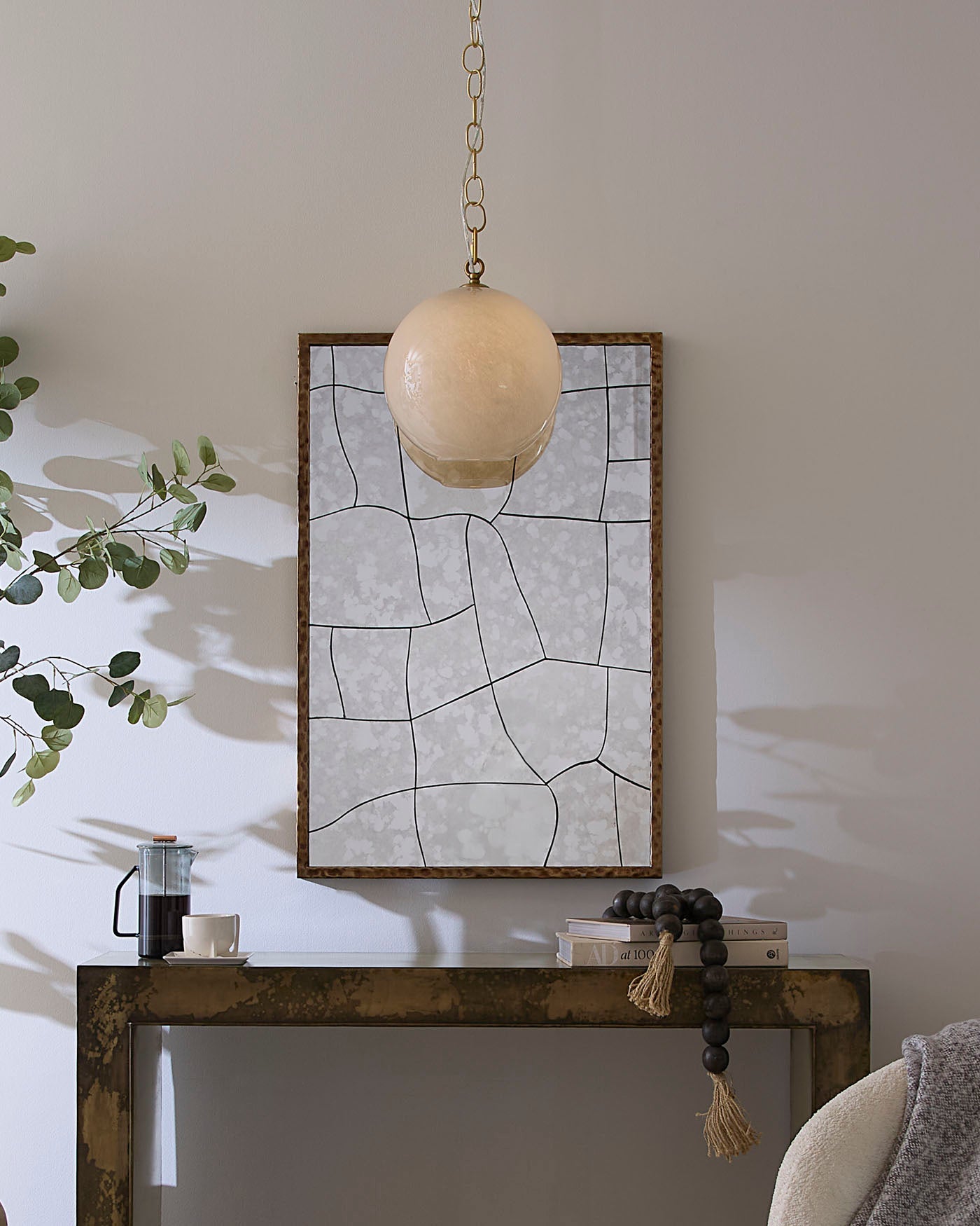 Jamie Young Camber 1 Light Glass Pendant