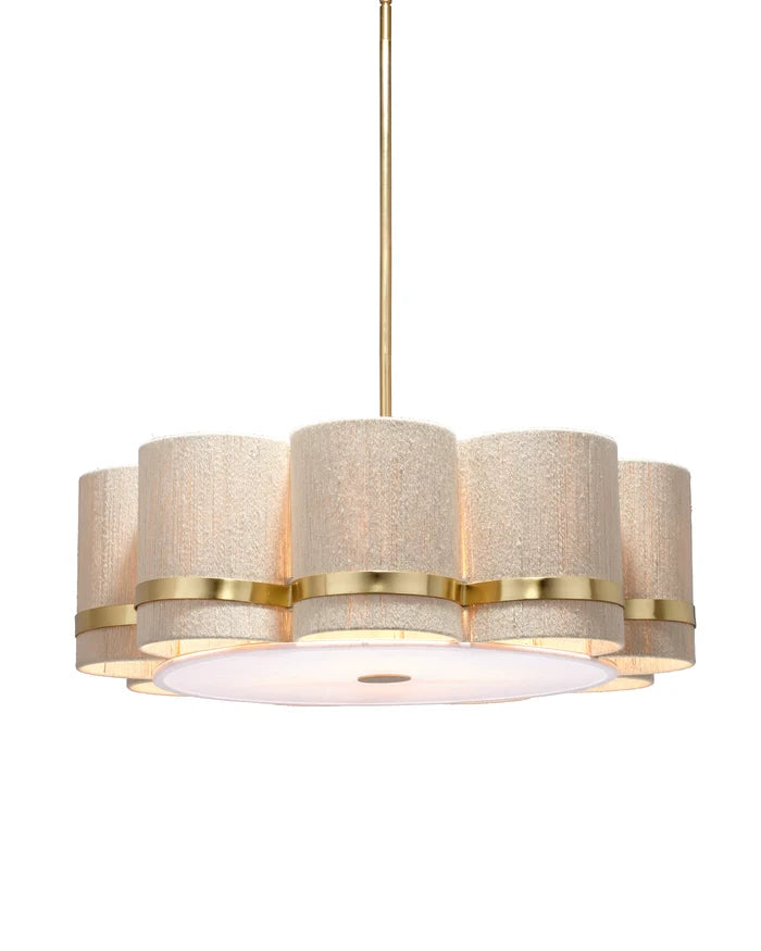 Jamie Young Carousel 4 Light Chandelier, Off White