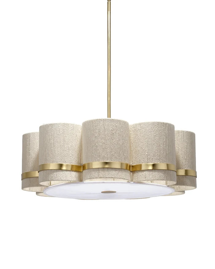 Jamie Young Carousel 4 Light Chandelier, Off White