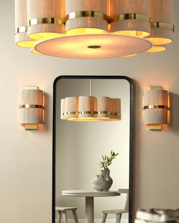 Jamie Young Carousel 4 Light Chandelier, Off White