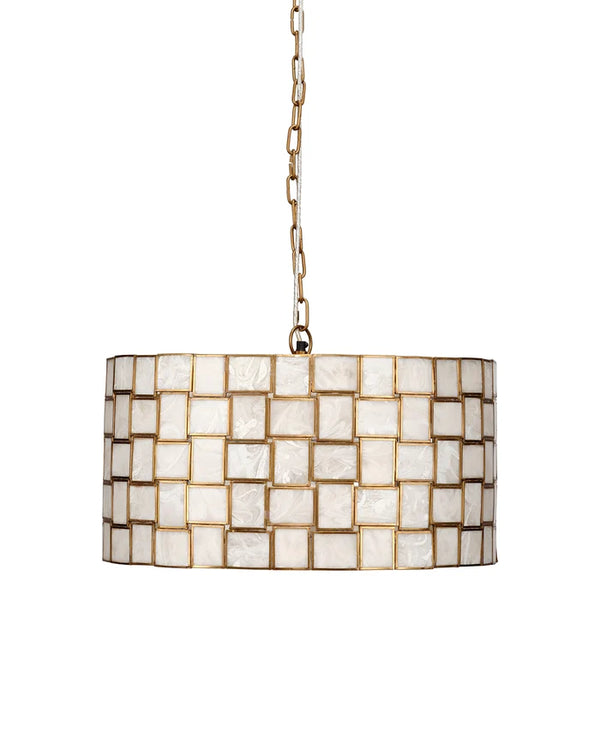 Jamie Young Cinema Faux Alabaster 3 Light Chandelier