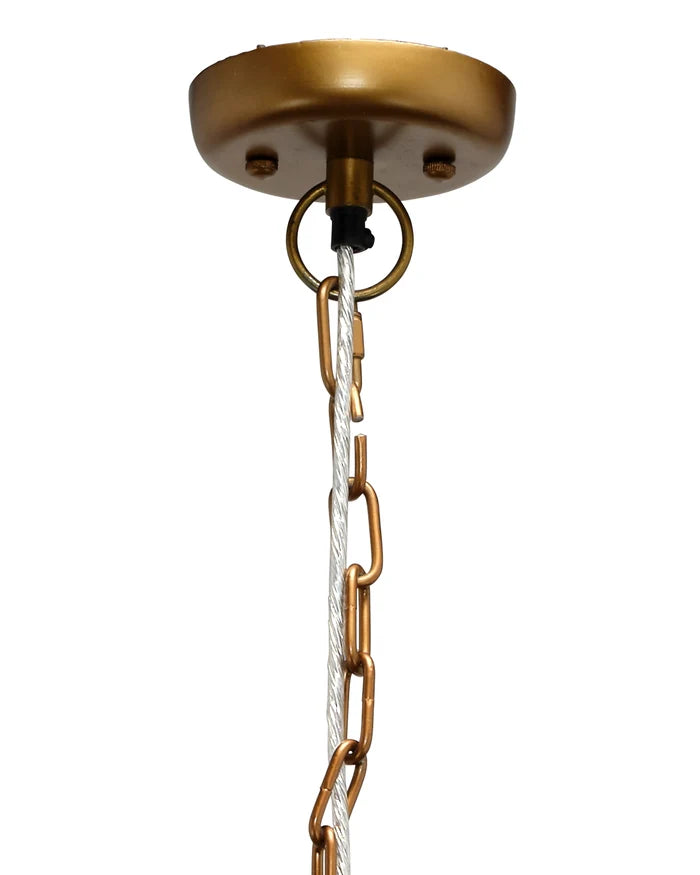 Jamie Young Cinema Faux Alabaster 3 Light Chandelier