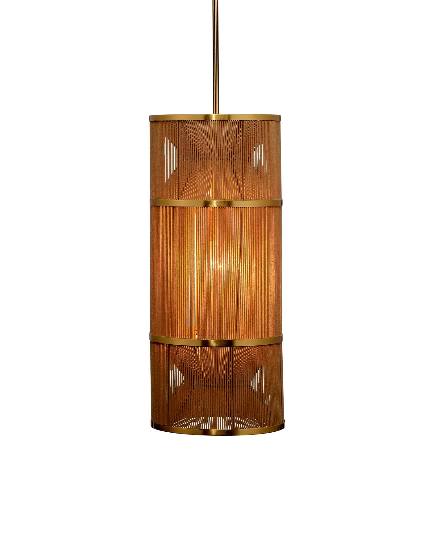 Jamie Young Congruent 1 Light Iron And Cotton Pendant