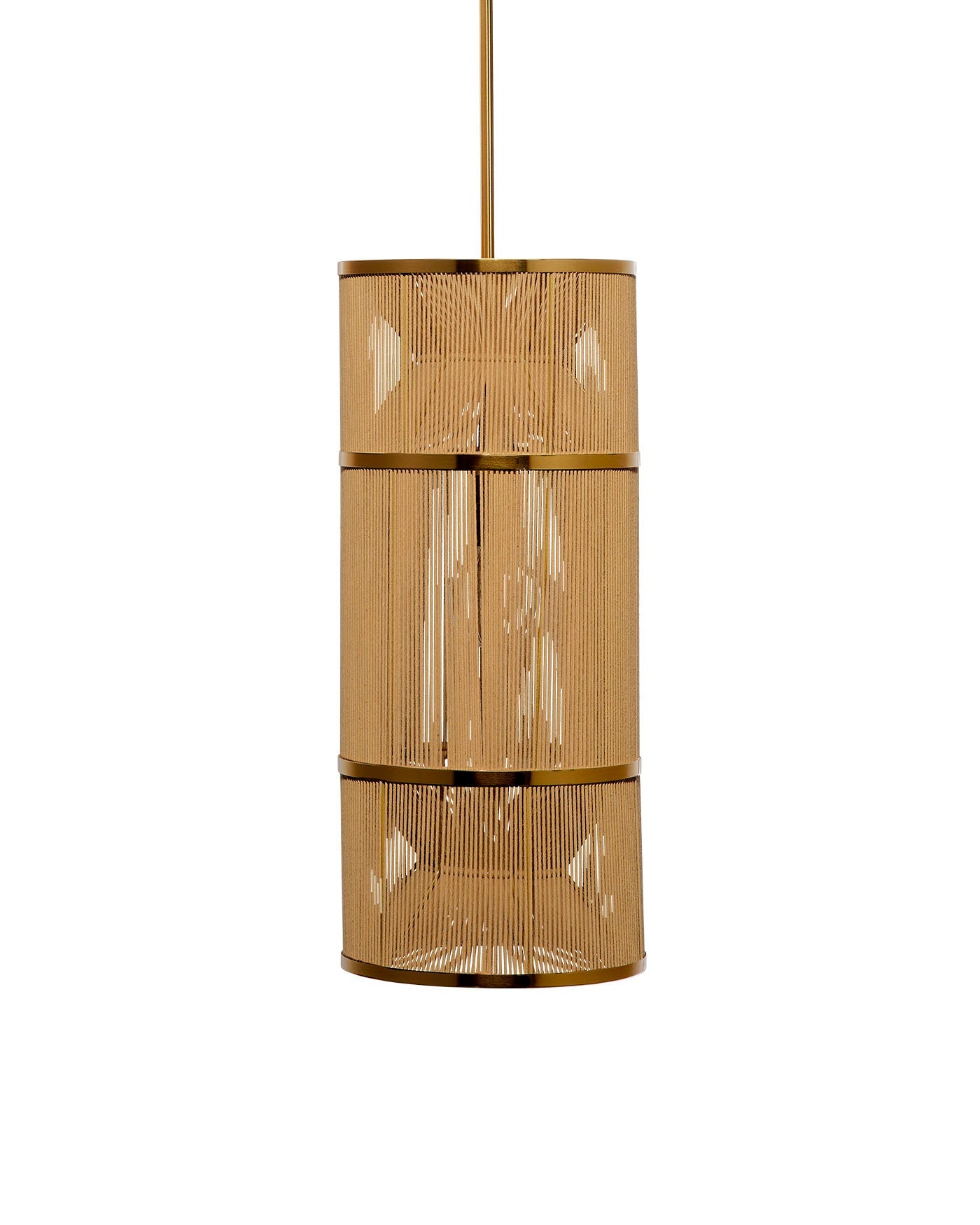 Jamie Young Congruent 1 Light Iron And Cotton Pendant