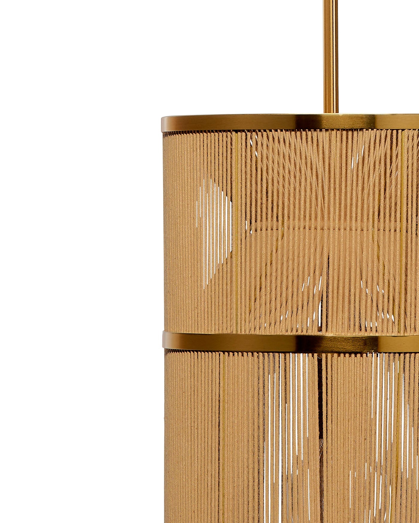 Jamie Young Congruent 1 Light Iron And Cotton Pendant