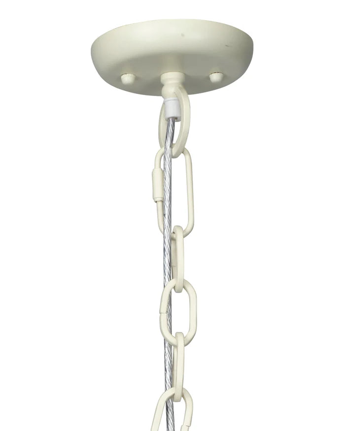 Jamie Young Corset 3 Light Chandelier, Off White