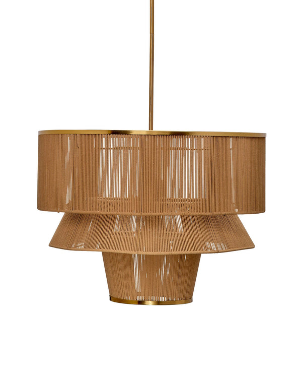 Jamie Young Dimension 1 Light Iron And Cotton Chandelier