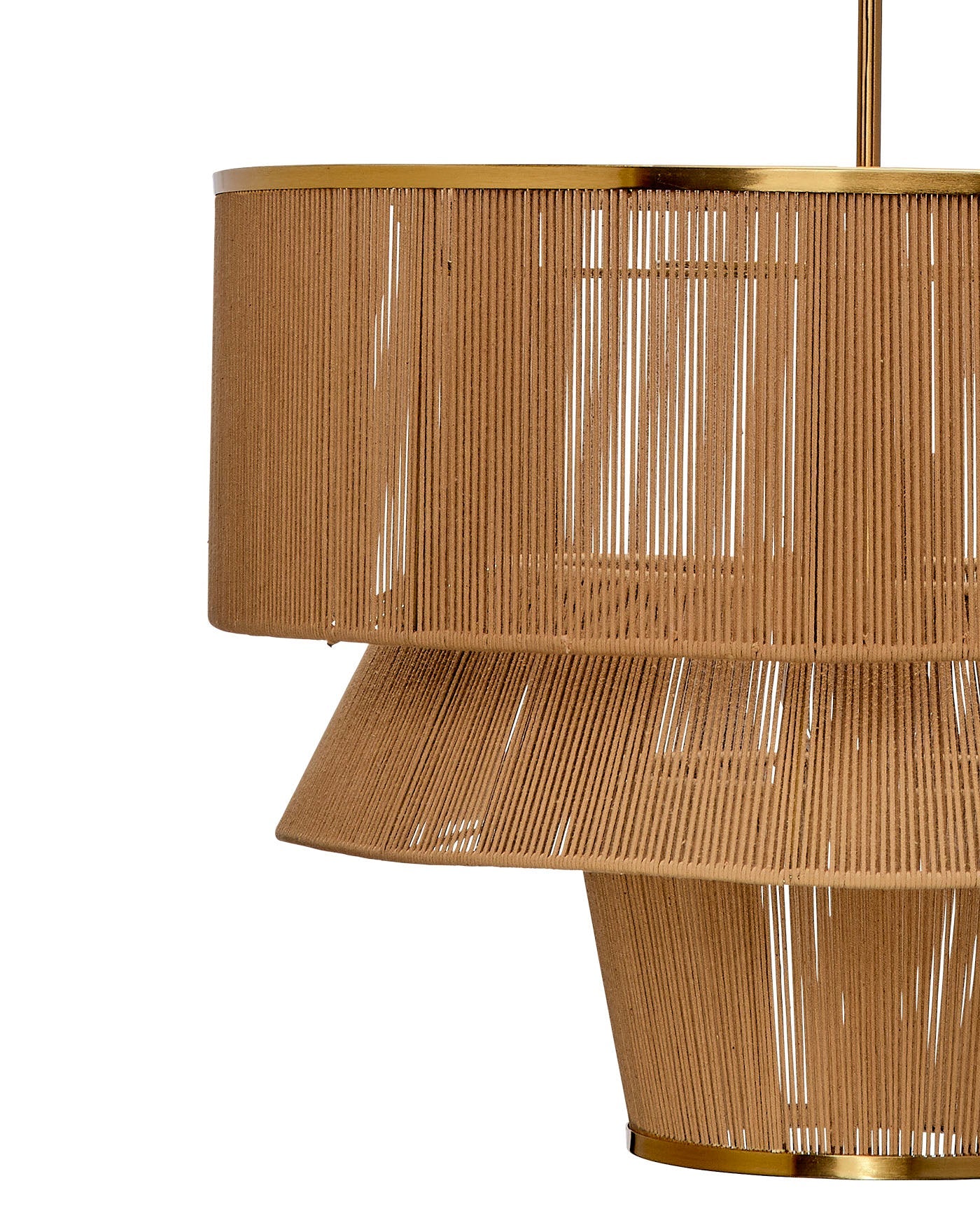 Jamie Young Dimension 1 Light Iron And Cotton Chandelier