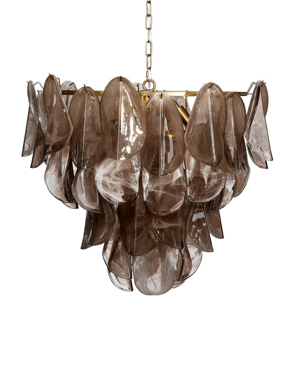 Jamie Young Magnolia 10 Light Quartz Glass Chandelier