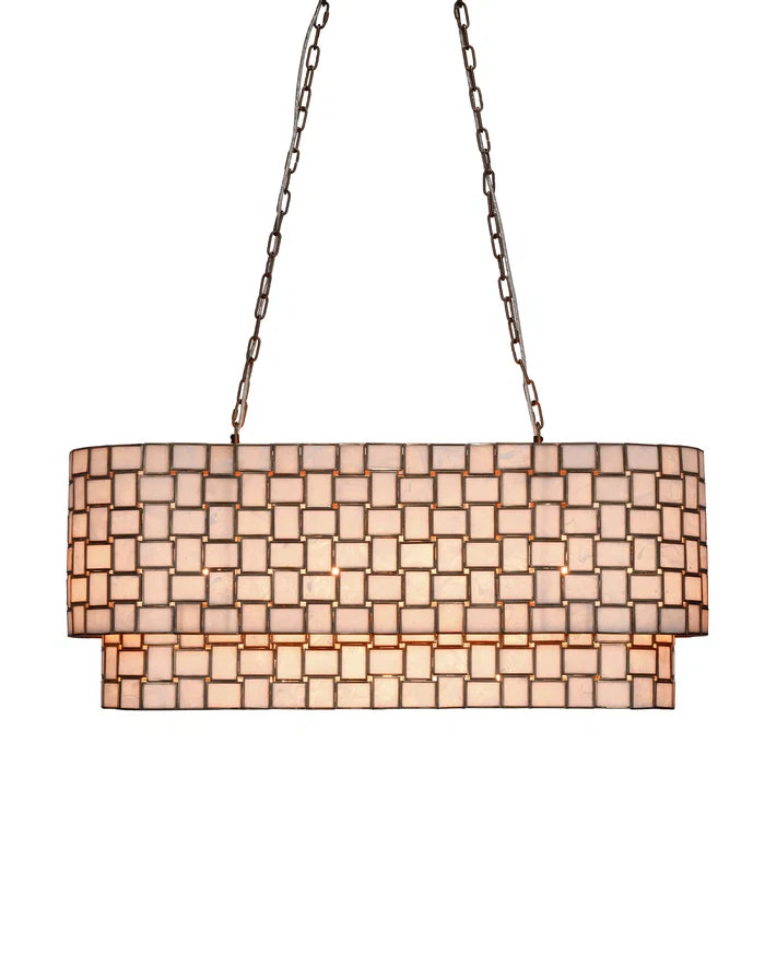 Jamie Young Premiere Faux Alabaster 7 Light Chandelier