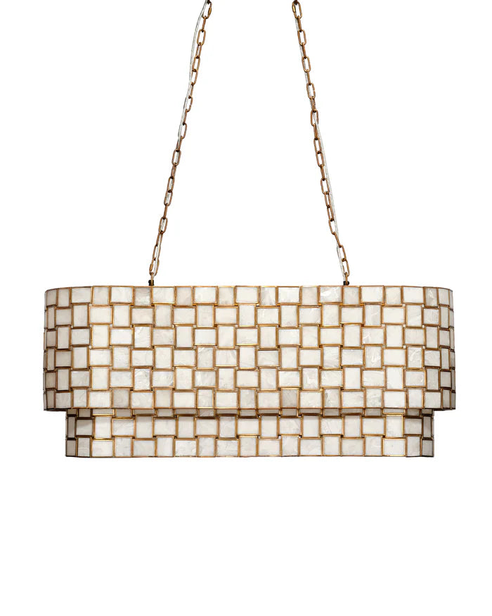 Jamie Young Premiere Faux Alabaster 7 Light Chandelier