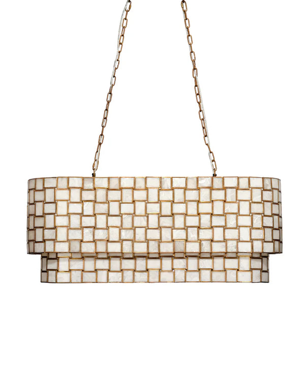 Jamie Young Premiere Faux Alabaster 7 Light Chandelier