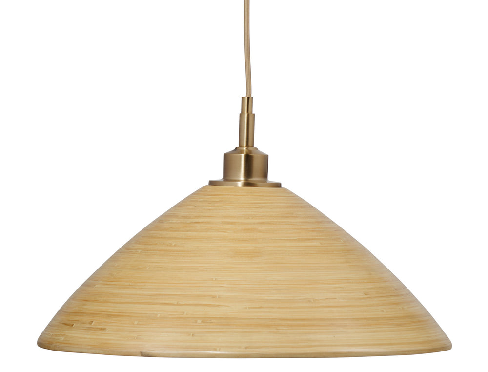 Jamie Young Spun Pendant, Natural Bamboo