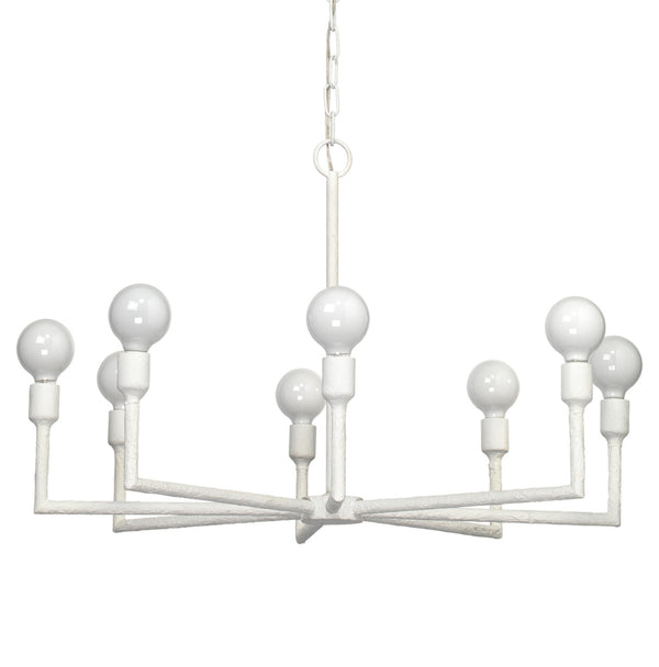 Jamie Young Park Chandelier In White Gesso