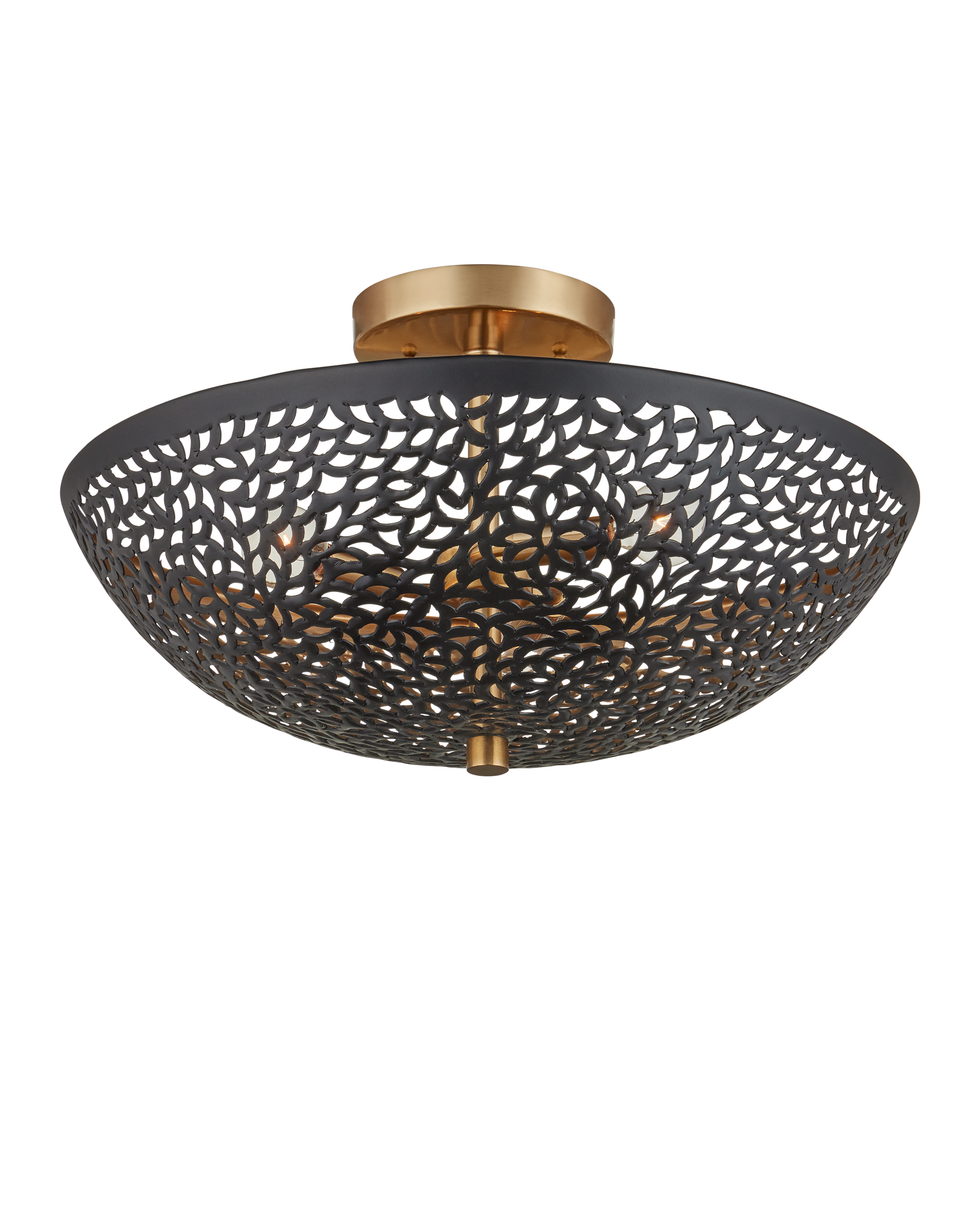 Currey & Company Jali Semi Flush Mount