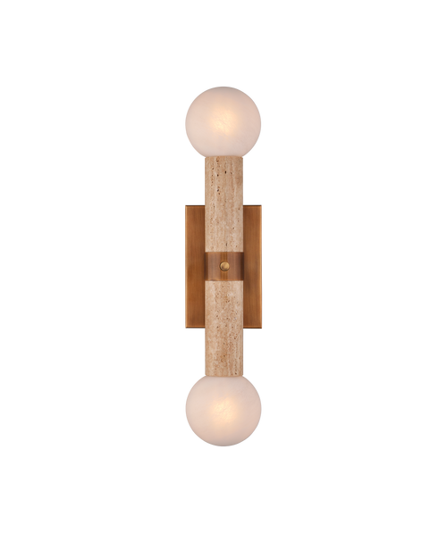 Currey & Company Beatrix Beige Bath Wall Sconce