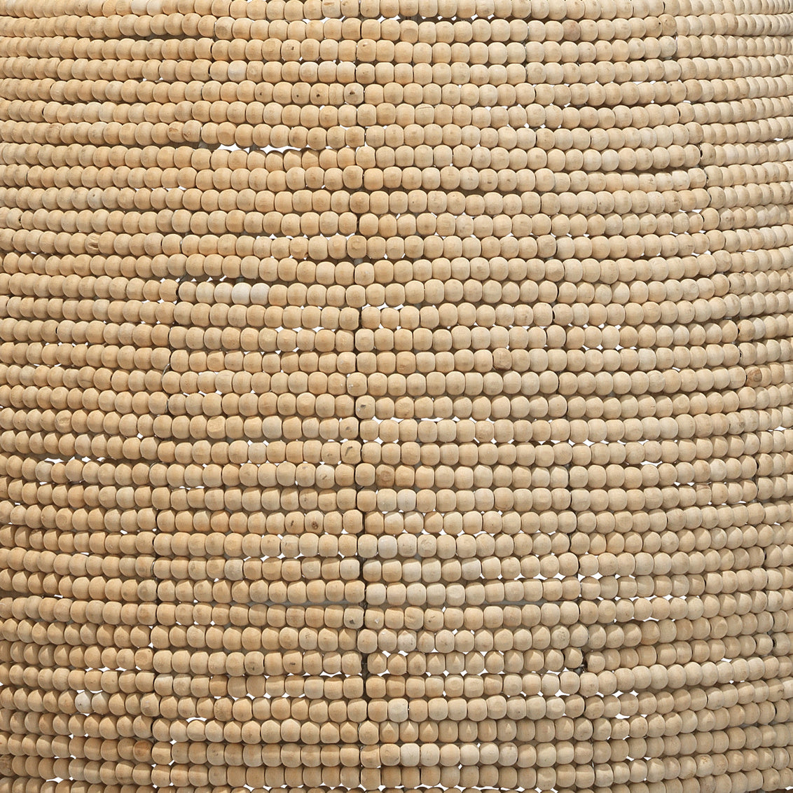 Jamie Young Gulf Steam Pendant In Off White Wood Beads