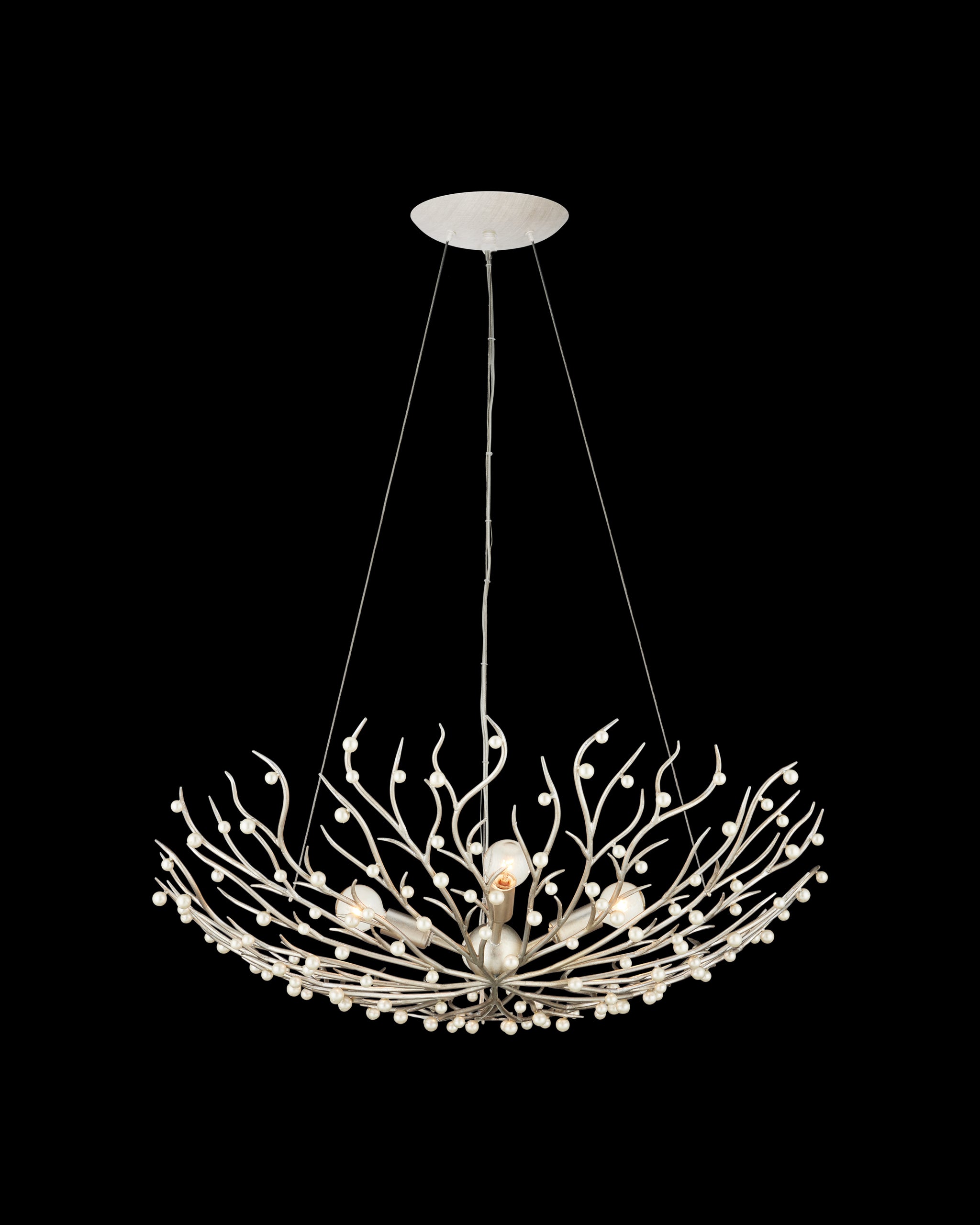 Currey & Company Shinju Pearl Bowl Chandelier