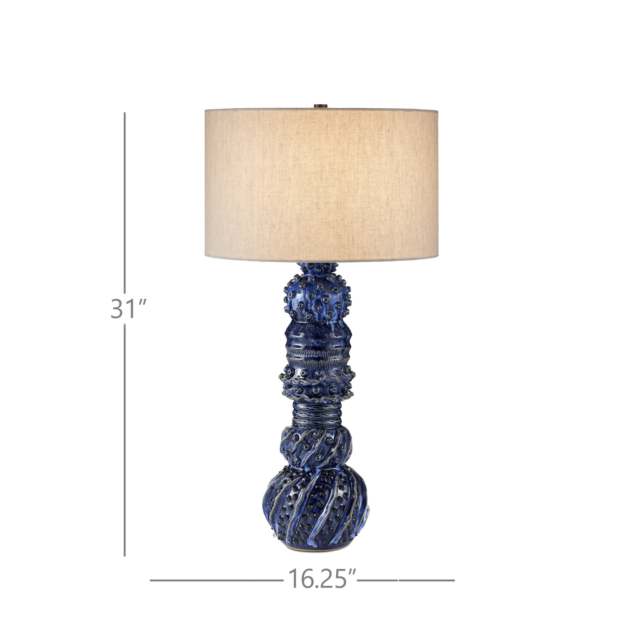 Currey & Company Undersea Dark Blue Table Lamp
