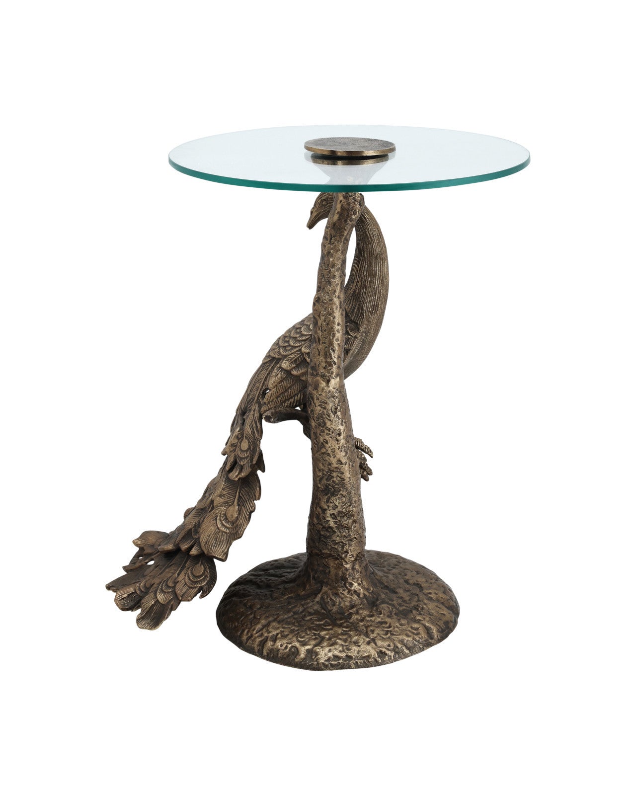 Currey & Company 20" Paonne Cast Aluminum Accent Table