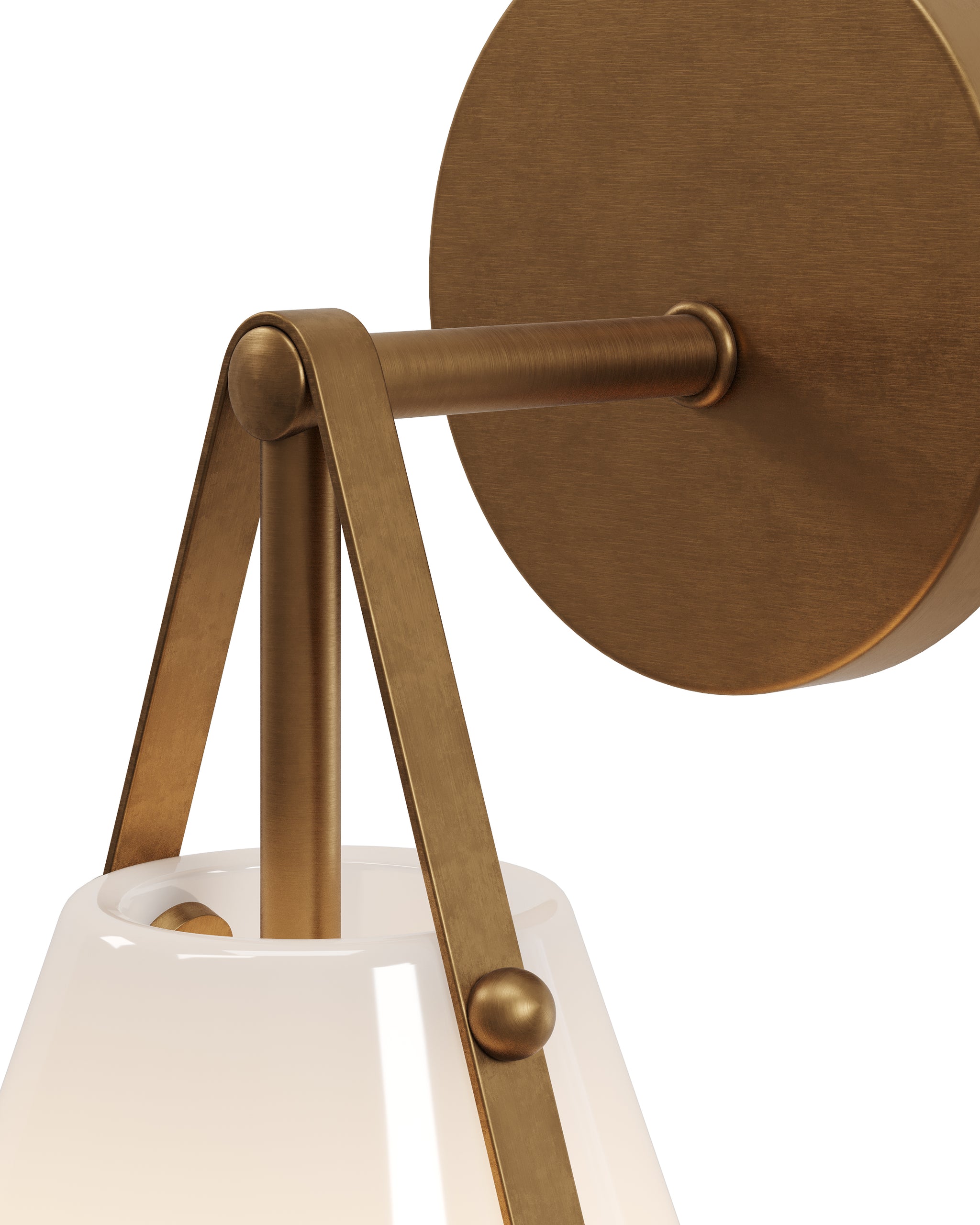 Currey & Company Bronwen Brass Bath Wall Sconce