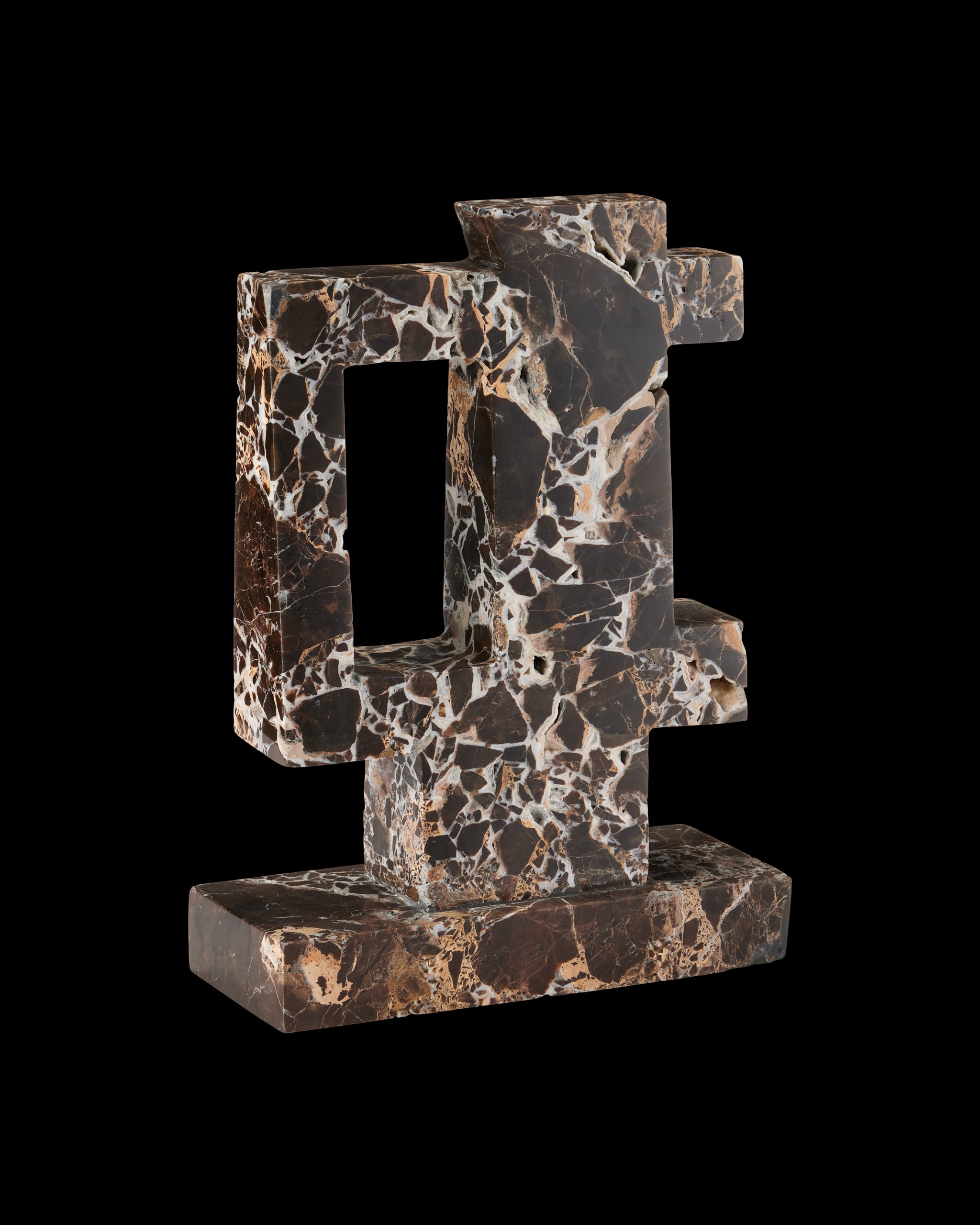 Currey & Company Blount Marble Object