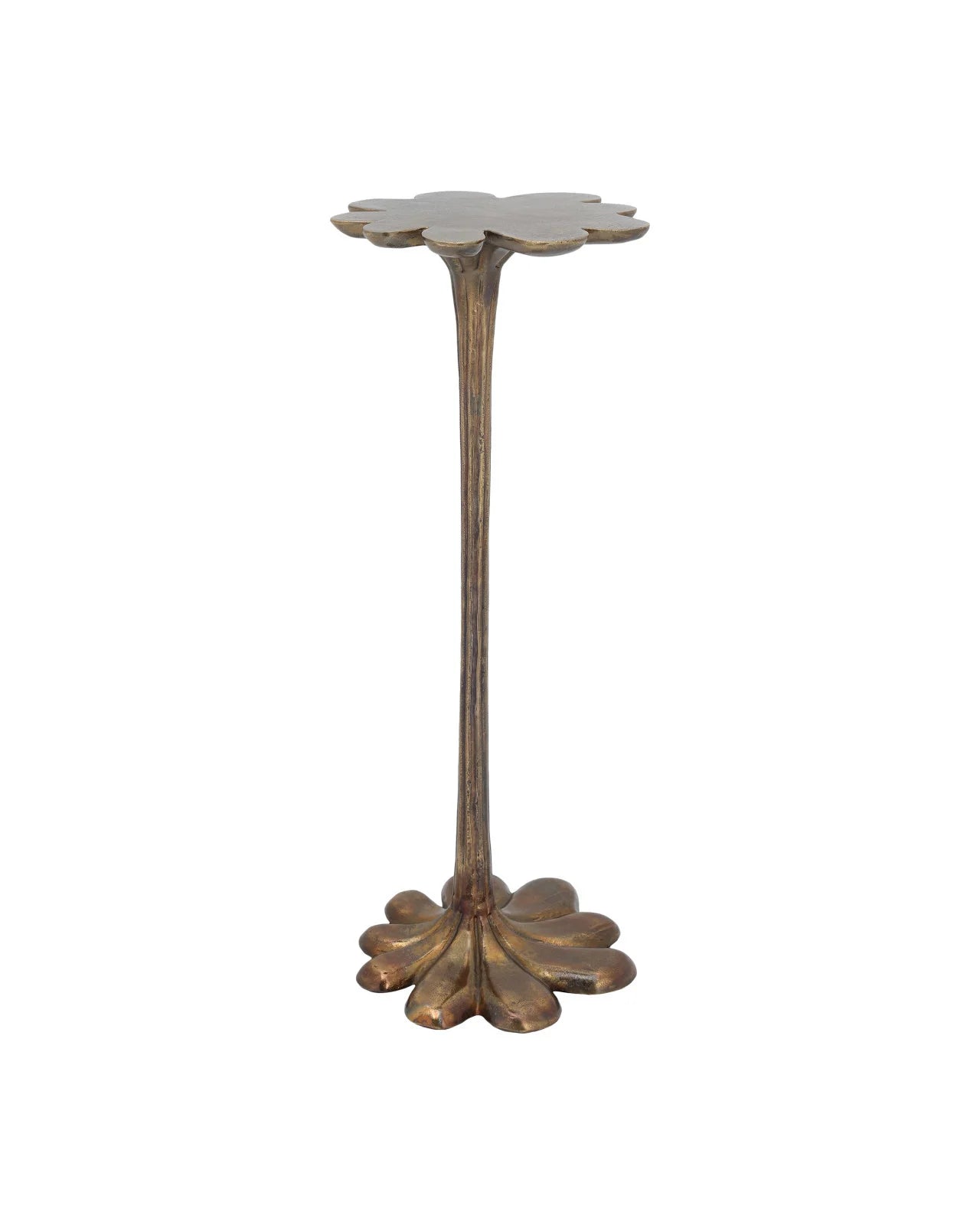 Currey & Company 25.5" Schizzo Cast Aluminum Accent Table