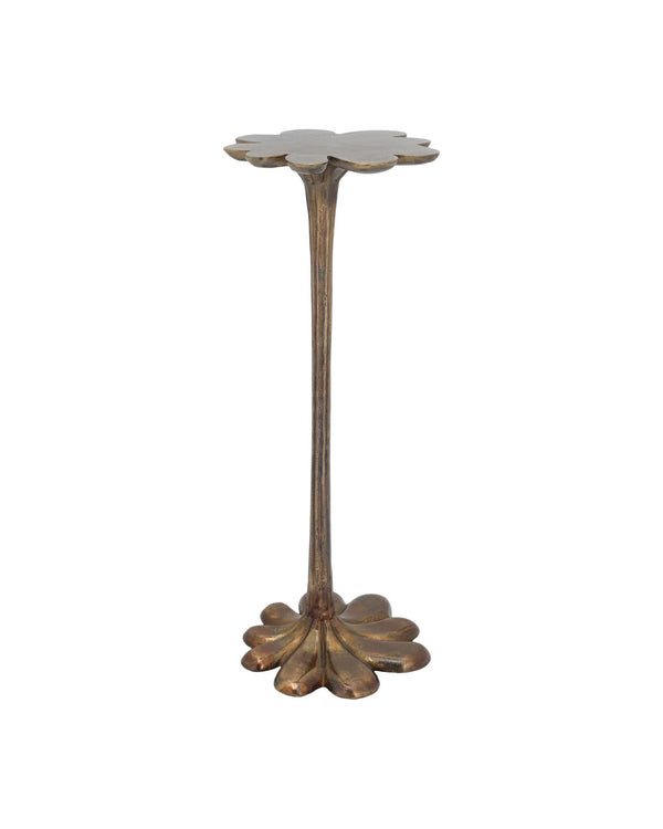 Currey & Company 25.5" Schizzo Cast Aluminum Accent Table
