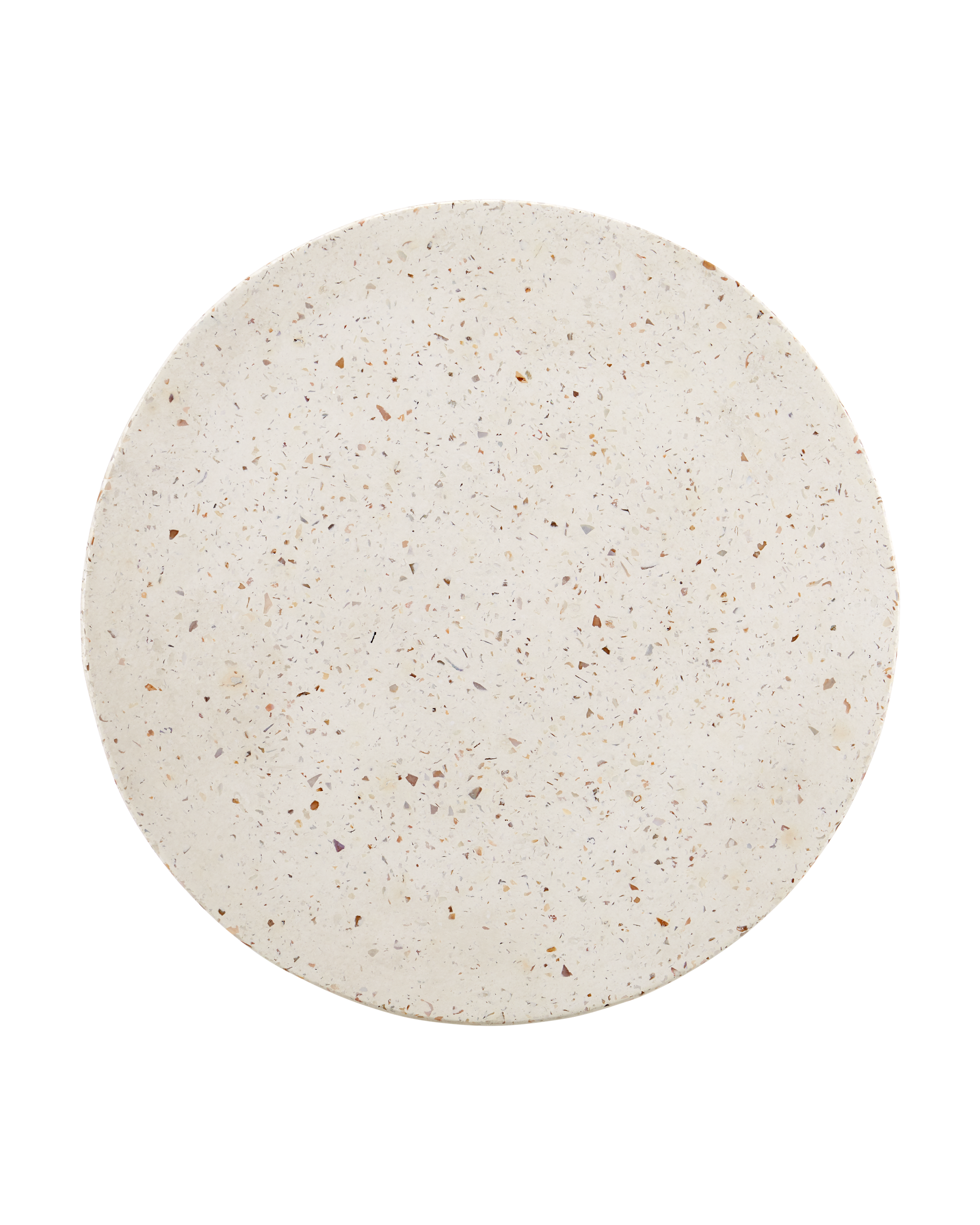 Currey & Company Cresta Ivory Terrazzo Drinks Table