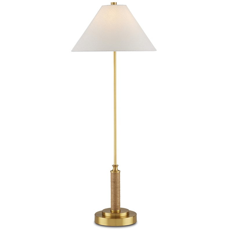 Currey And Company Ippolito Brass Console Lamp