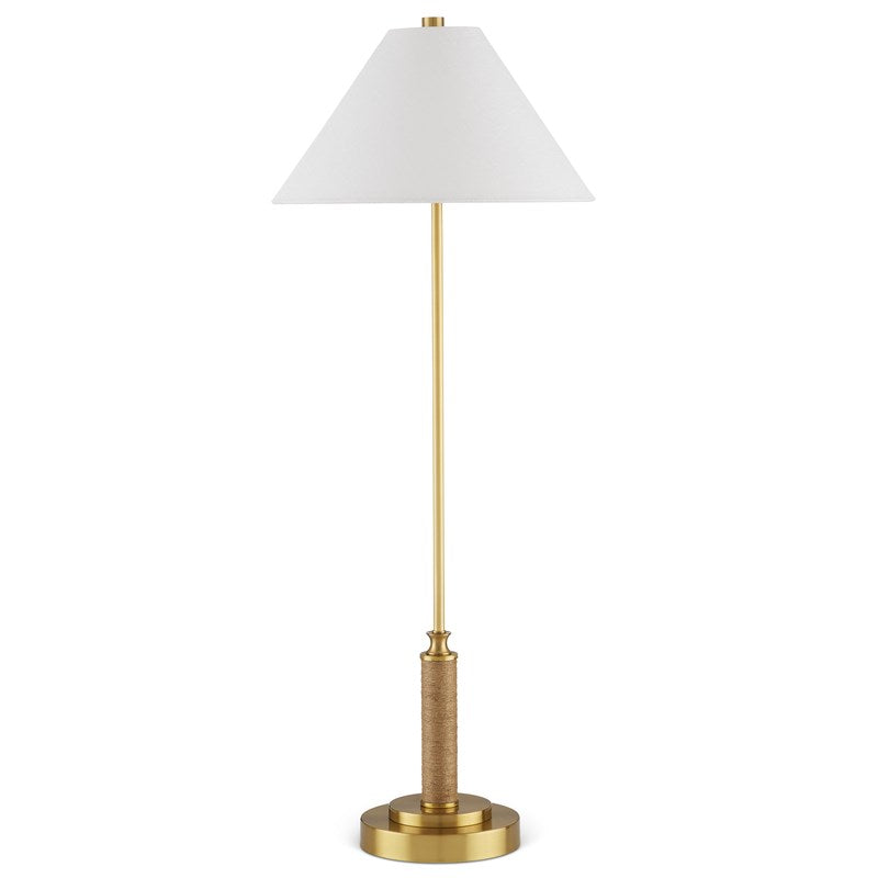 Currey And Company Ippolito Brass Console Lamp