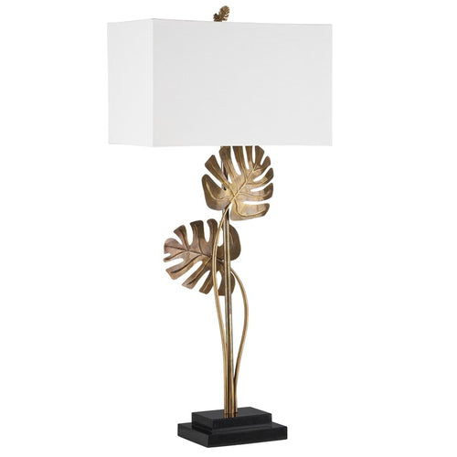 Currey And Company Heirloom Brass Console Table Lamp