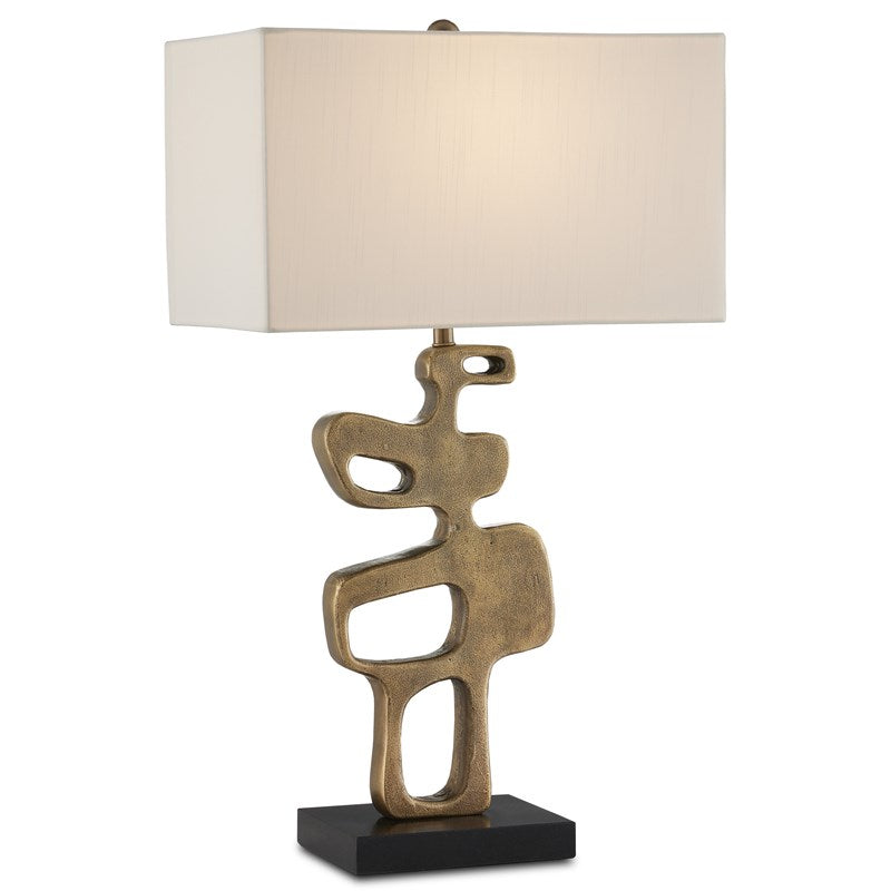 Currey And Company Mithra Brass Table Lamp