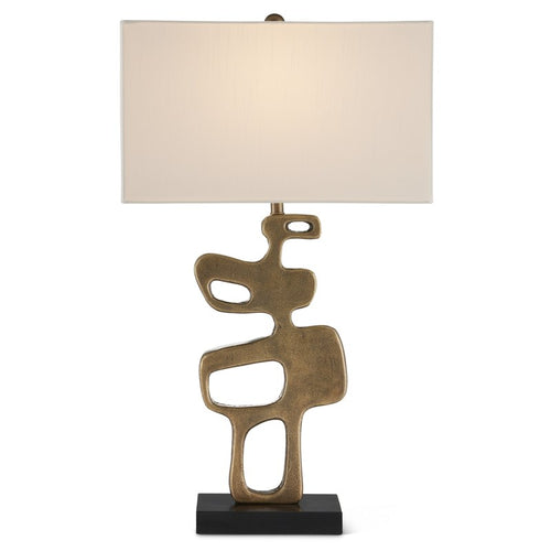 Currey And Company Mithra Brass Table Lamp