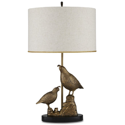 Currey And Company Codorniz Brass Table Lamp
