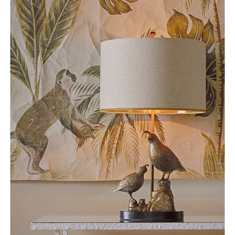 Currey And Company Codorniz Brass Table Lamp