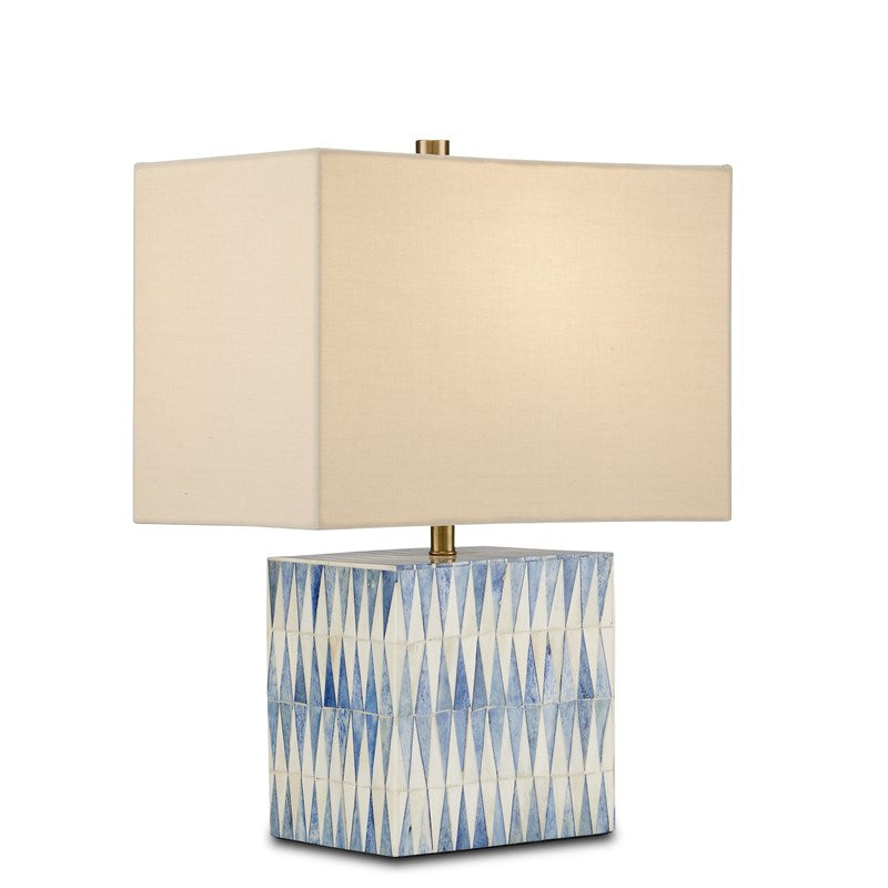 Currey And Company Nadene Blue & White Table Lamp